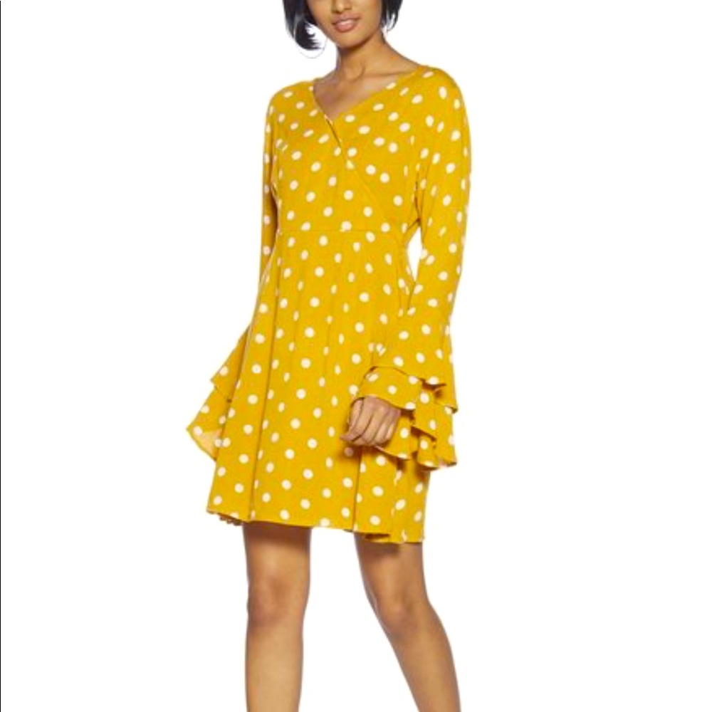 Nuon by Westside Mustard Dylan Polka Dotted Dress